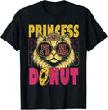 This is an Outrage Funny Princess Cat Donut Gold Womens Mens T-Shirt