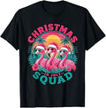 Christmas in July Flamingo Squad Beach Sunset T-Shirt