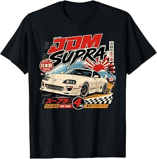 Japanese Cars Retro JDM Street Scene Tuner Car Art T-Shirt