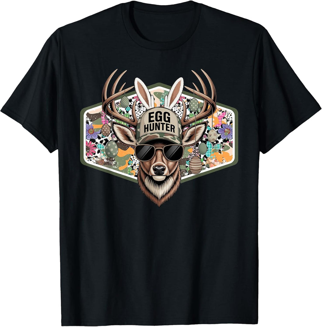 Funny Egg Hunter Deer Hunting Easter Tees