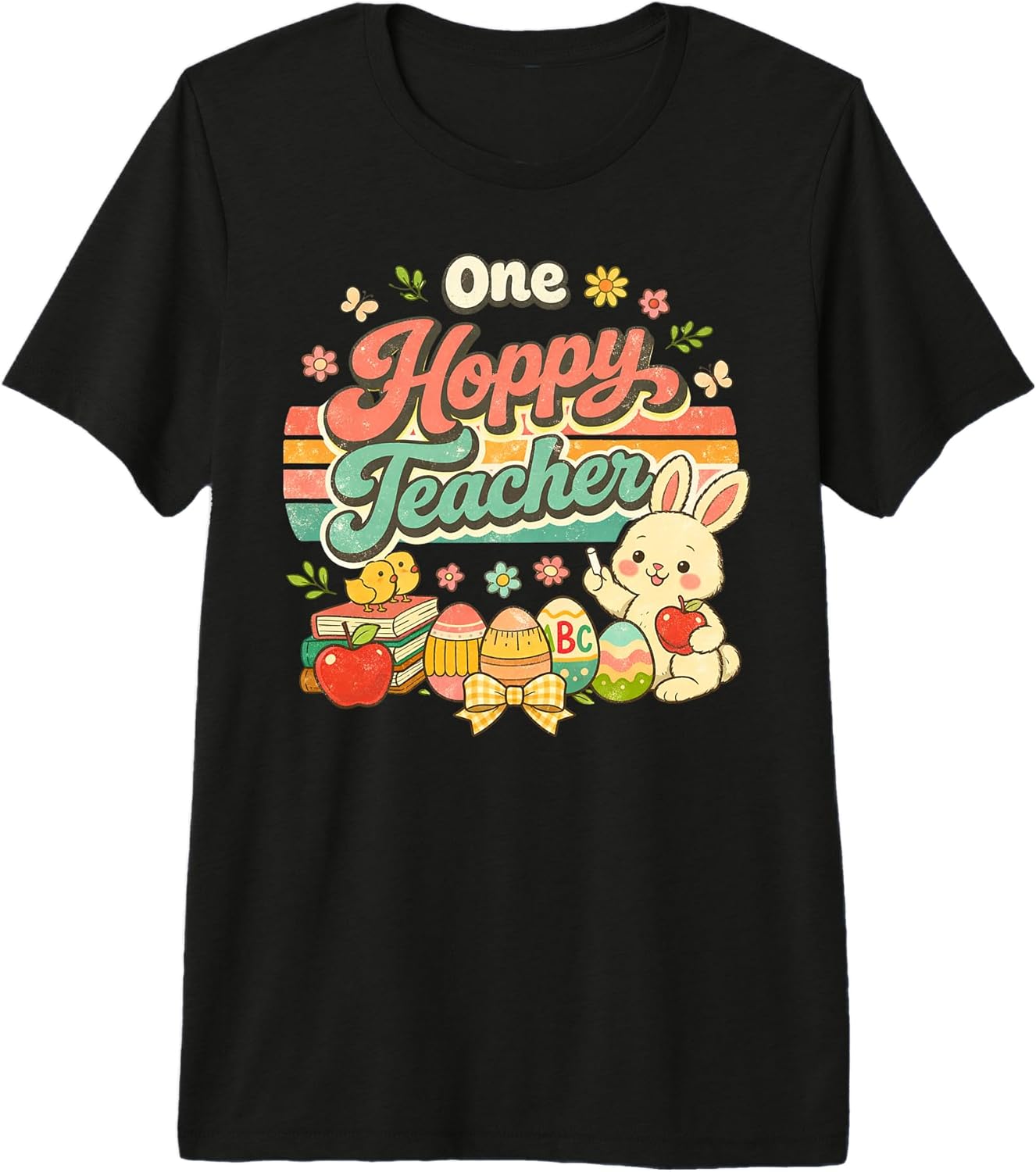 Retro Teacher Easter Bunny Design