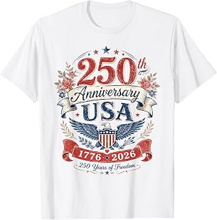 250th Anniversary USA Women Vintage Patriotic 1776 2026 T-Shirt