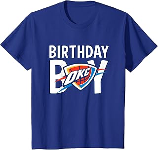 NBA Birthday Boy OKC Thunder Retro Bold Logo T-Shirt