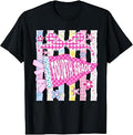 Striped Floral Pennant Flag Fourth Grade Back to School Girl T-Shirt