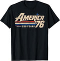 America 76 Retro 250 Years 1776 2026 250th Anniversary USA T-Shirt