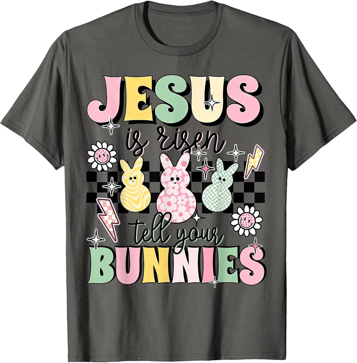 He Is Risen Christian Easter Shirt Boys Girls Kids