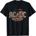 Official AC/DC Rock or Bust US Flag 4th of July Rock T-Shirt