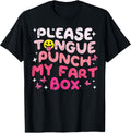 Inappropriate Please Tongue Punch Funny Cringe Men Women T-Shirt