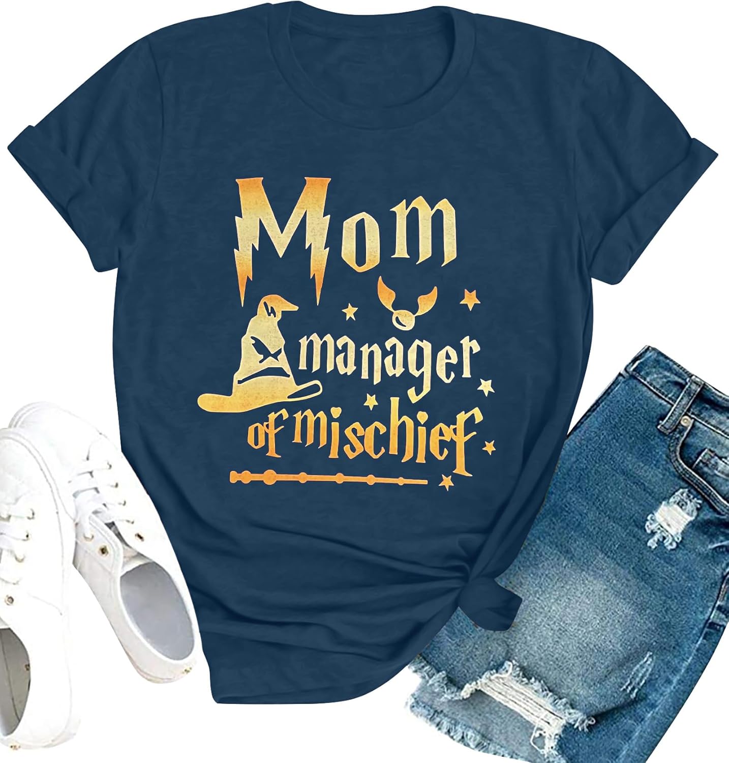Women Funny Mom T Shirt Manager Shirt Mom Life Tee Fantastic Mama Shirt Magic Mom Shirt Mothers Day Tee Tops