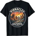 Pinnacles National Park California Retro Hiking Trail Badge T-Shirt