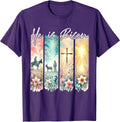 He Has Risen Wildflower Easter Day Boho Christian