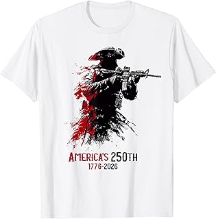 1776-2026 Patriotic Soldier 250th Anniversary 4th of July T-Shirt