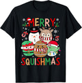 Cute Squishmas Squad Kids Snowman Santa Elf