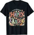 Happy Easter Cute Eggs Bunny