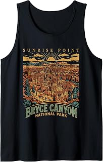 Bryce Canyon National Park Vintage Retro Design Tank Top