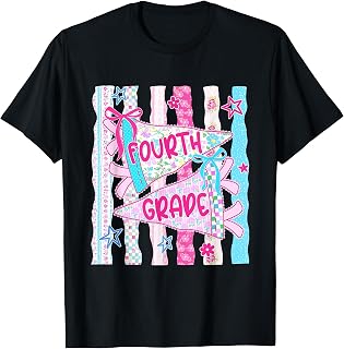 4th Grade Girls Back to School Fourth Grade Teachers Kids T-Shirt