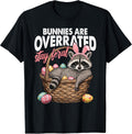 Bunnies Are Overrated Stay Feral Raccoon Tee