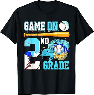 2nd Grade Baseball Back to School Second Grade Boy Youth Kid T-Shirt