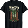 Redwood National Park California Vintage Design T-Shirt