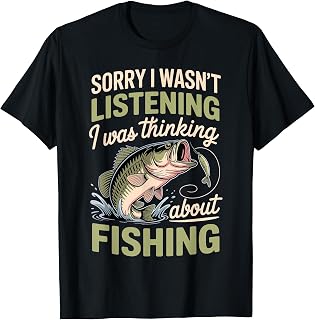 Funny Fishing Design for Men Women Angler Fishing Lovers T-Shirt