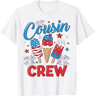 Cousin Crew 4th of July Patriotic Kids USA Family Matching T-Shirt