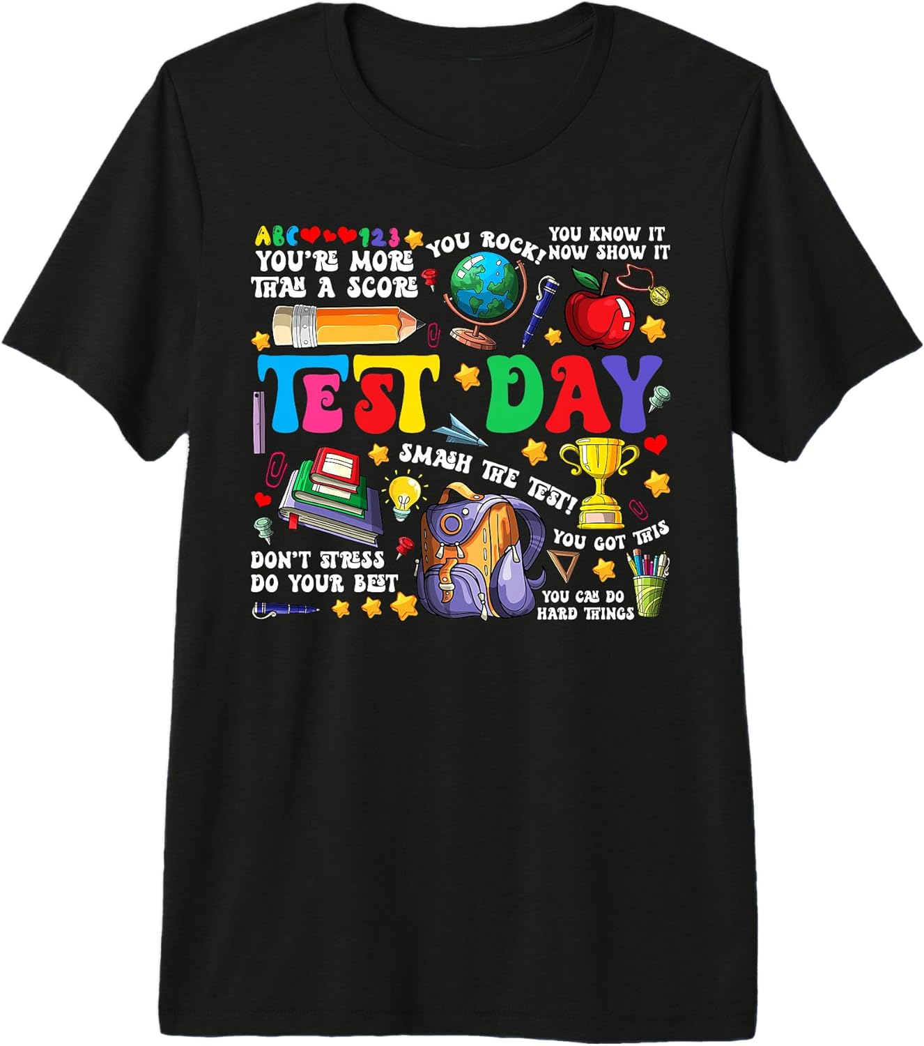Teachers Students Exam Testing Day Test Day Tee