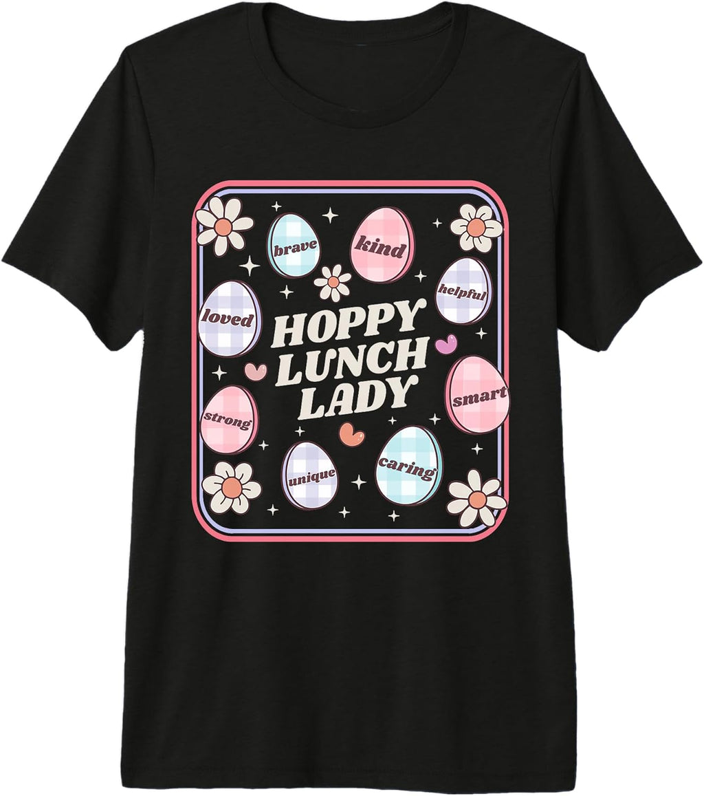 Easter School Lunch Lady Food Services Rabbit Crew