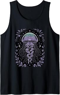 Celestial Gothic Jellyfish Sea Creature Art Tank Top