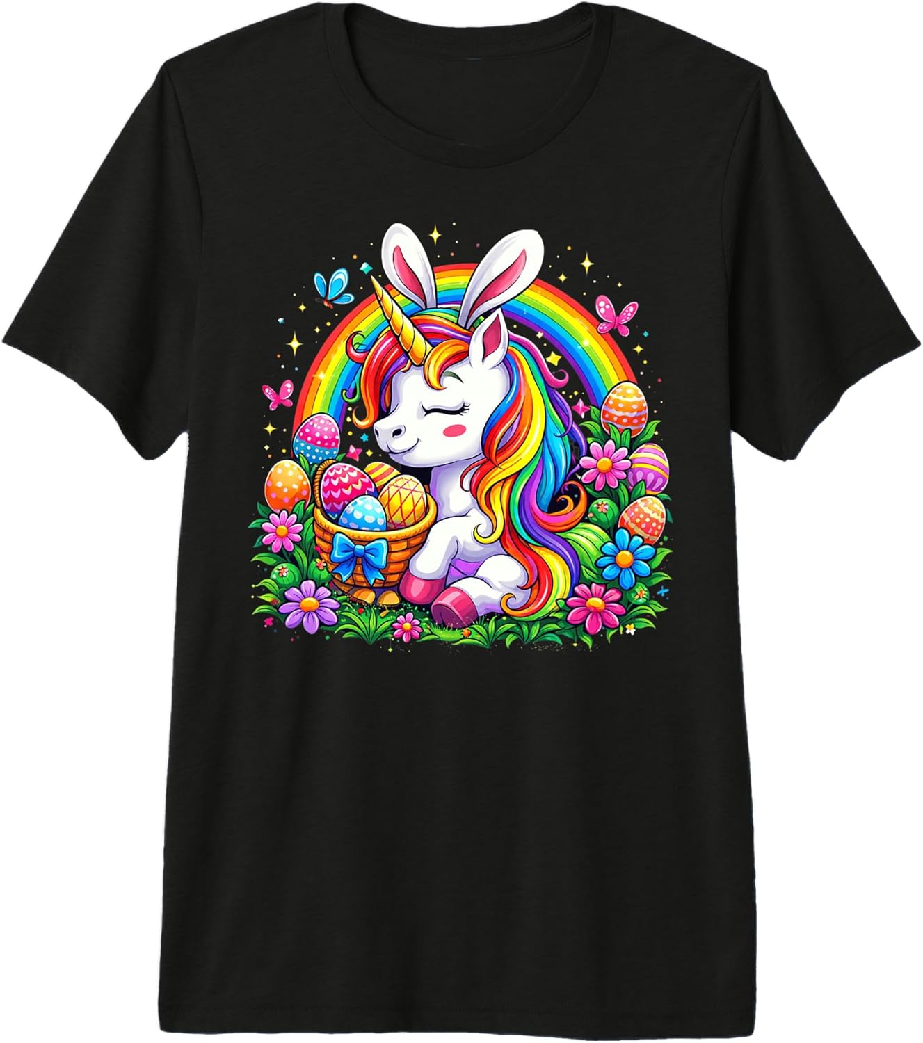 Happy Easter Day Cute EGGS Unicorn Rainbow Girls