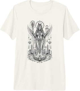 Sekhmet Lioness Goddess Ancient Egyptian Monochrome Art Premium Tri-Blend T-Shirt