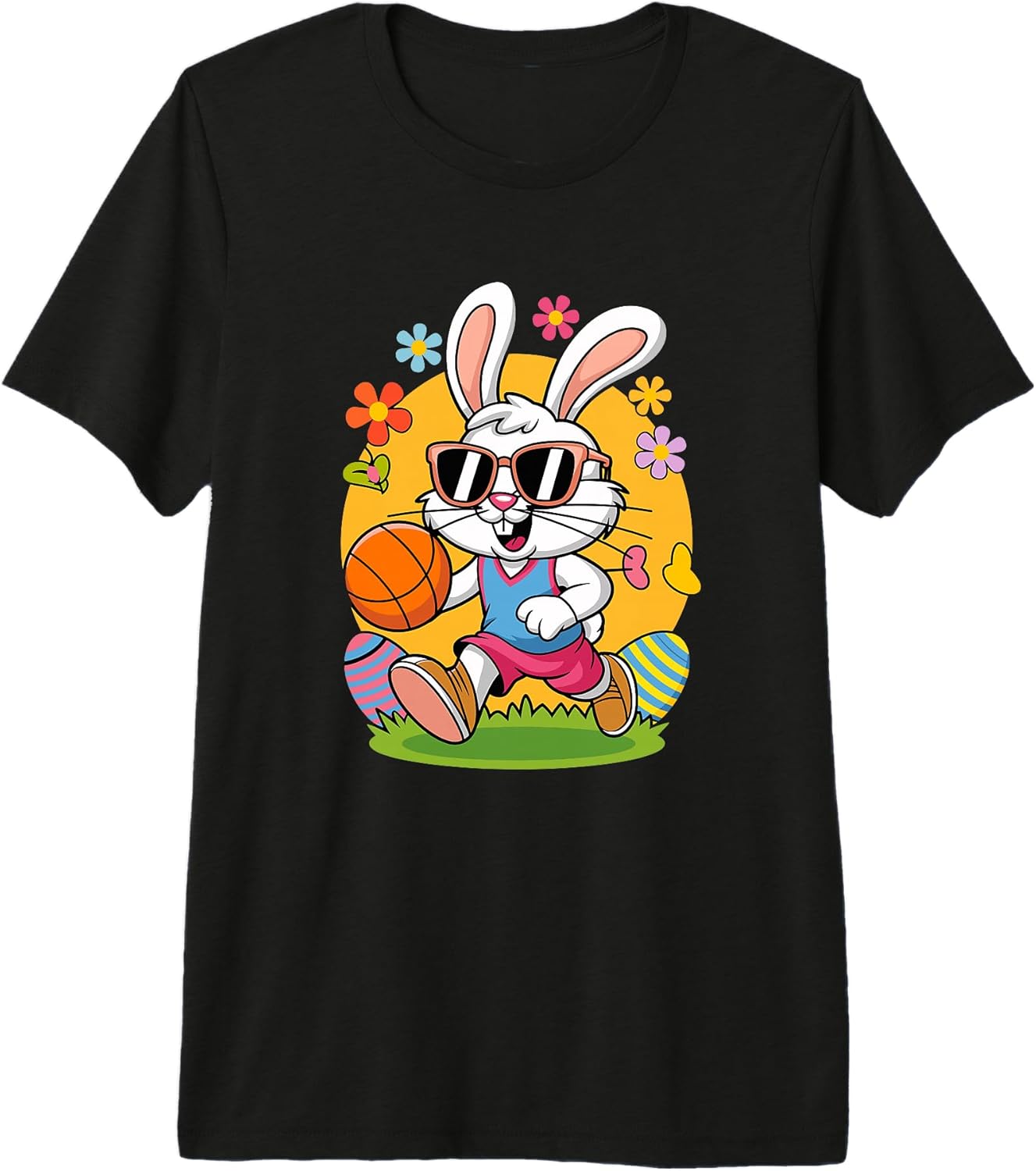 Easter Bunny Basketball Sport Spring Fun