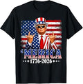 Merica 250 American Years 1776 2026 Trump 250th Anniversary T-Shirt