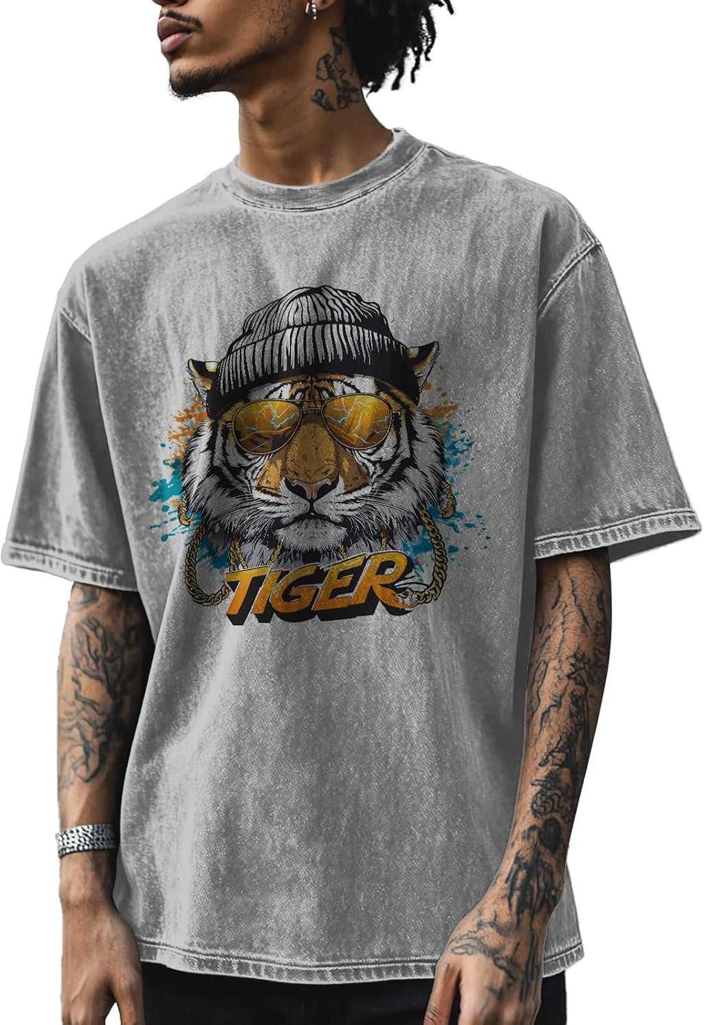 Mens Graphic T-Shirts 90s Rock Summer Big and Tall Workout Breathable Quick Dry Short Sleeve 100% Cotton Tee Shirts