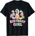9th Birthday Girl Dumpling Shirt Cute Kawaii Dumpling Party T-Shirt