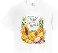 Taste of The Tropics Fresh and Wild Watercolor Fruit Summer Comfort Colors Crop Top