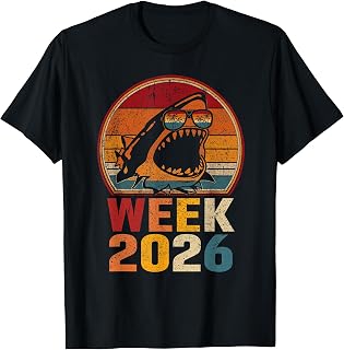 2026 Week Shark Lover Sea Ocean Animal Party Matching Squad T-Shirt