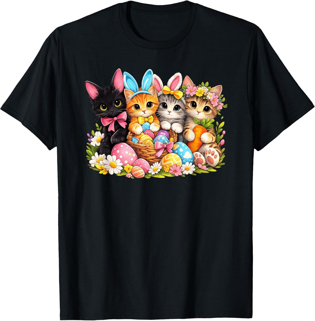 Easter Cats Ears Bunny Eggs t -shir t