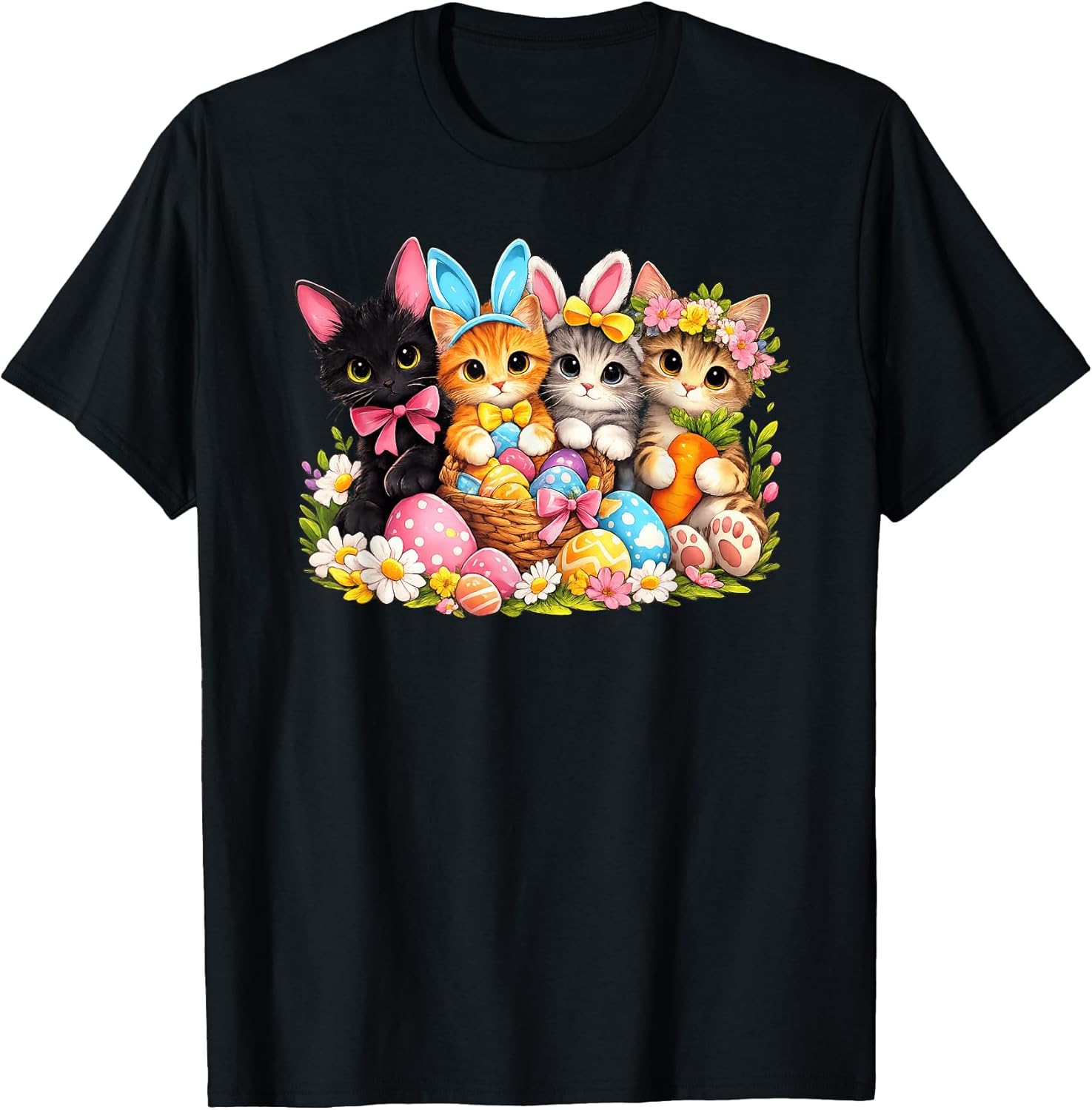 Easter Cats Ears Bunny Eggs t -shir t