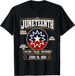 Juneteenth Flag Red White Blue Meaning Black Freedom Day Men T-Shirt