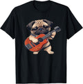 Guitar Playing Pug Merch Pug Lover Guitar Player