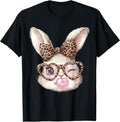 Easter Bunny Face Leopard Bow Women Girl