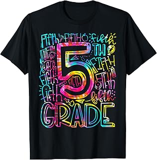 5th Grade Teacher Typography Team Fifth Grade Back to School T-Shirt