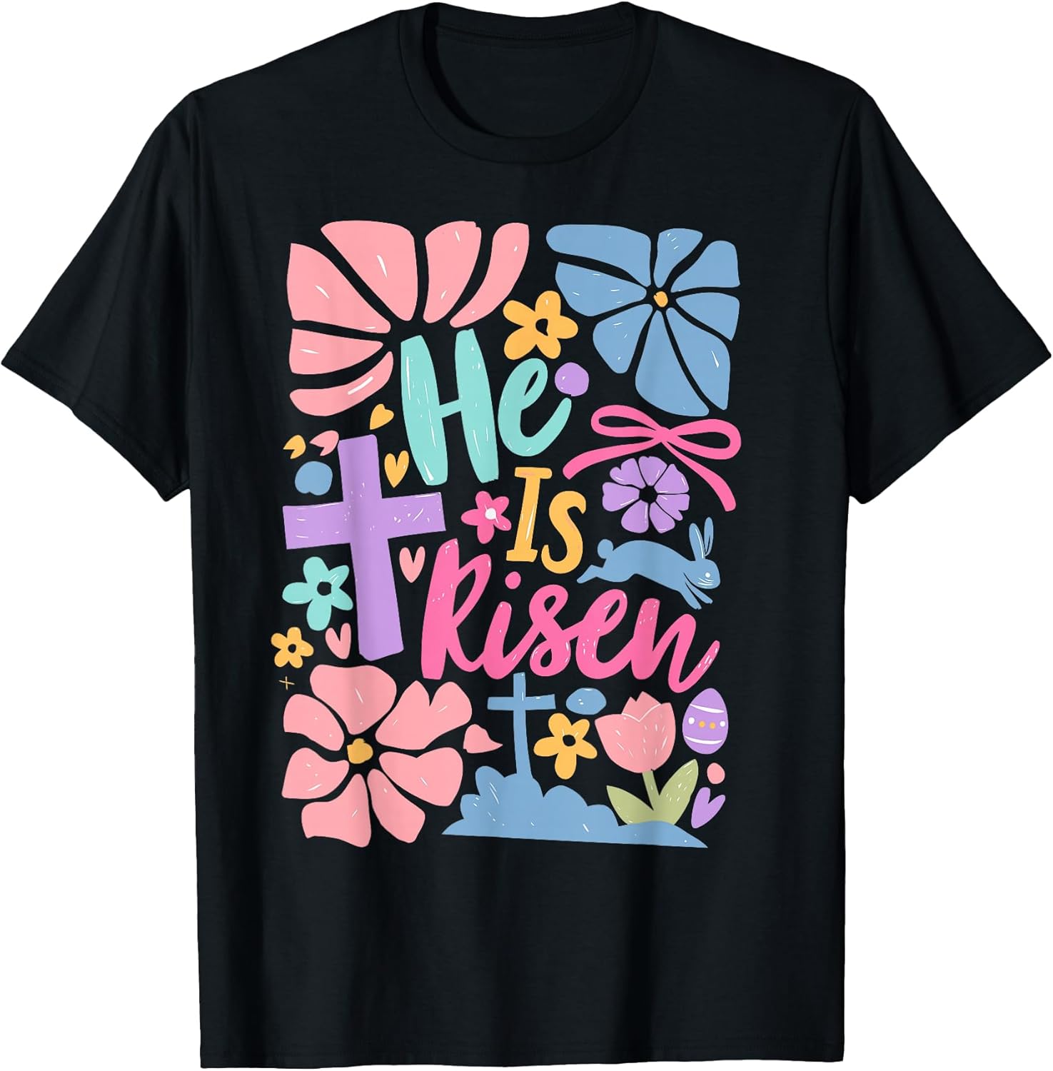 He Is Risen Jesus Christian Happy Easter Day Tees
