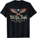 250th Anniversary USA Shirt Patriotic Eagle 1776 2026 Flag Tees T Shirts for Men and Women