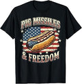 Hot Dog Patriotic Funny Pig Missiles Freedom T-Shirt