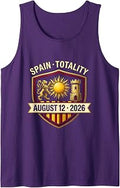 Spain Totality August 12 2026 Solar Eclipse Design Tank Top