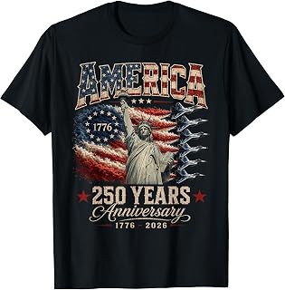 250 Years USA Flag 250th Anniversary 4th of July Men Women T-Shirt