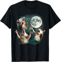 Sponsored Ad - Three Possum Moon | 3 Opossum Funny Weird Cursed Meme T-Shirt