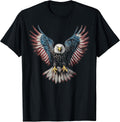 American Flag Bald Eagle 4th of July USA Patriotic Men Women T-Shirt