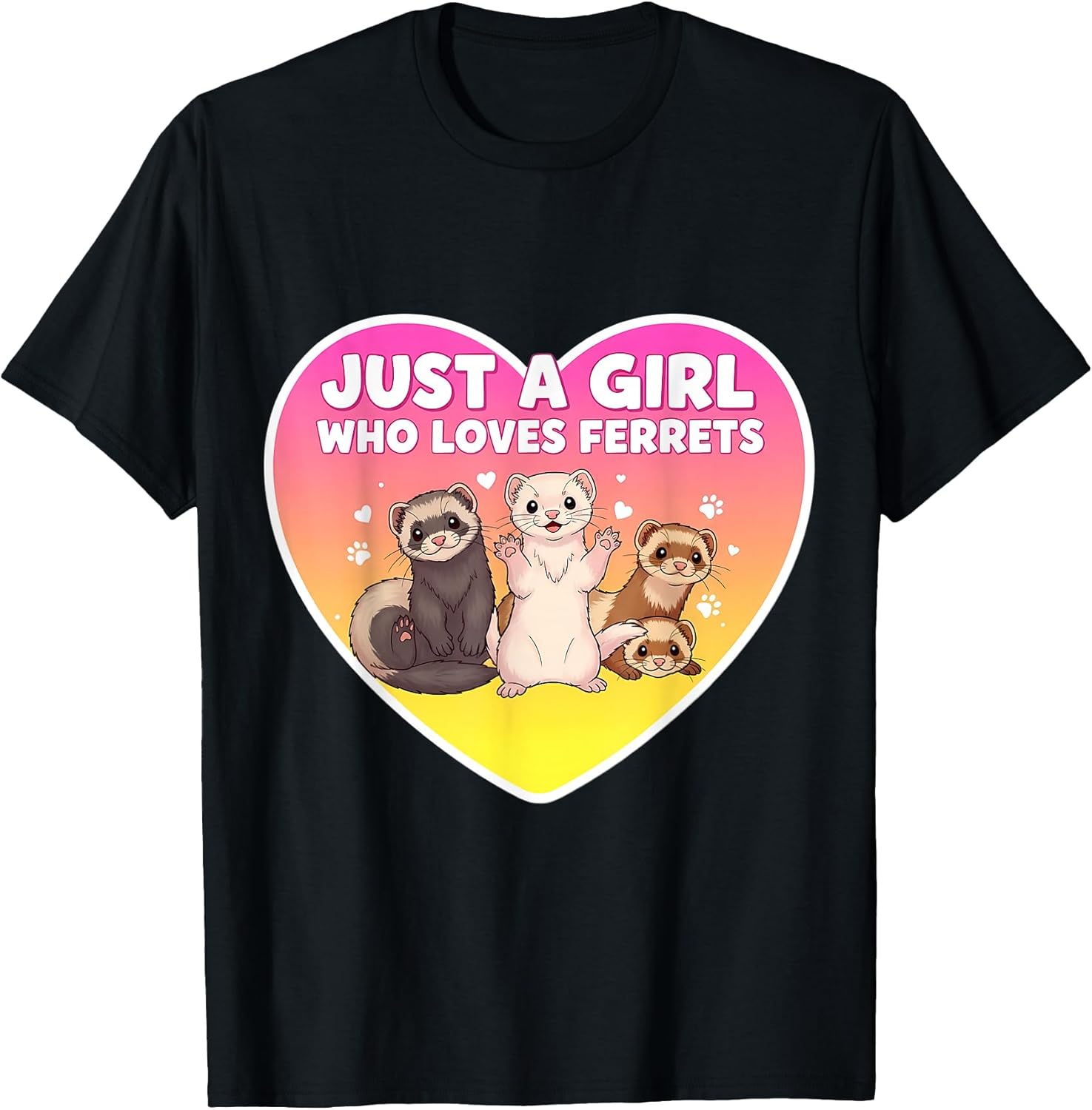 Just A Girl Who Loves Ferrets Cute Owner Merch